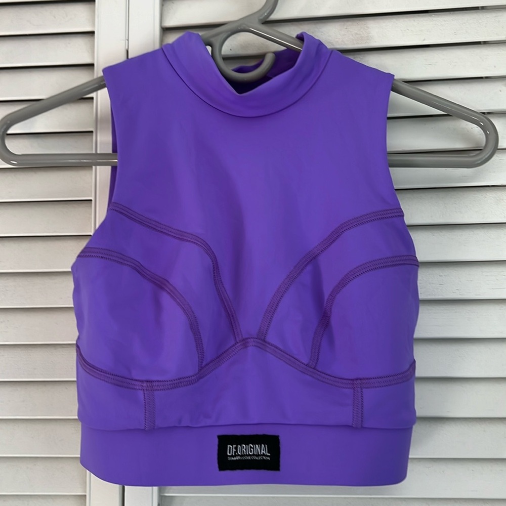 Mock neck tank top/ sports bra
